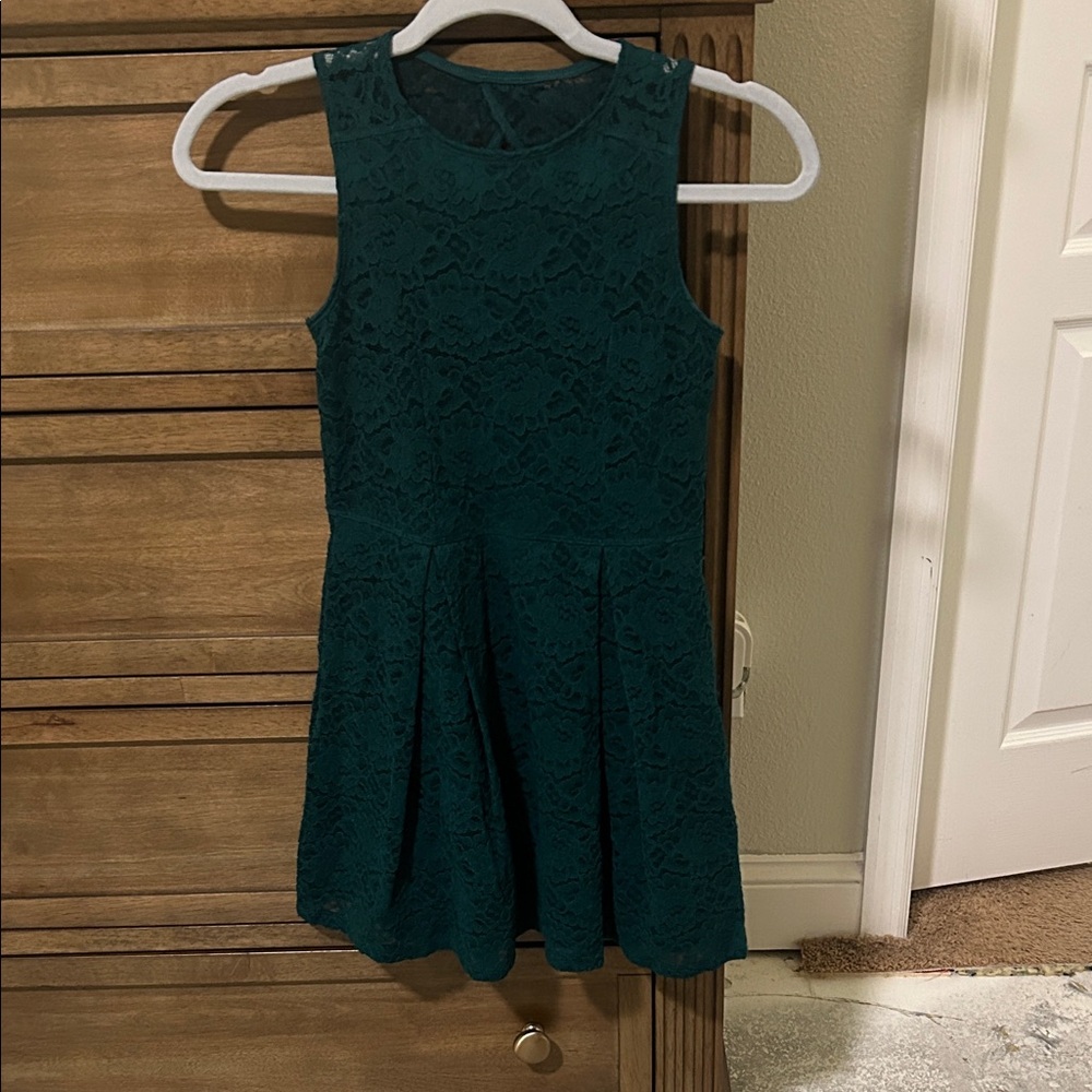 Abercrombie Kids Green Lace Dress